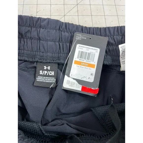 Under Armour Women’s Flex Woven 5” Shorts Black Sz. S Loose Fit New - Picture 3 of 6